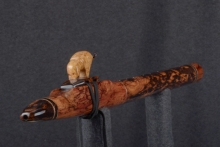 Southeast Asian Rosewood Burl Native American Flute, Minor, Mid G-4, #T7K (8)